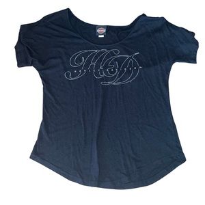 Harley Davidson Ladies Slouch Baby Doll T-Shirt: Large: Lubbock, Texas: Bikers